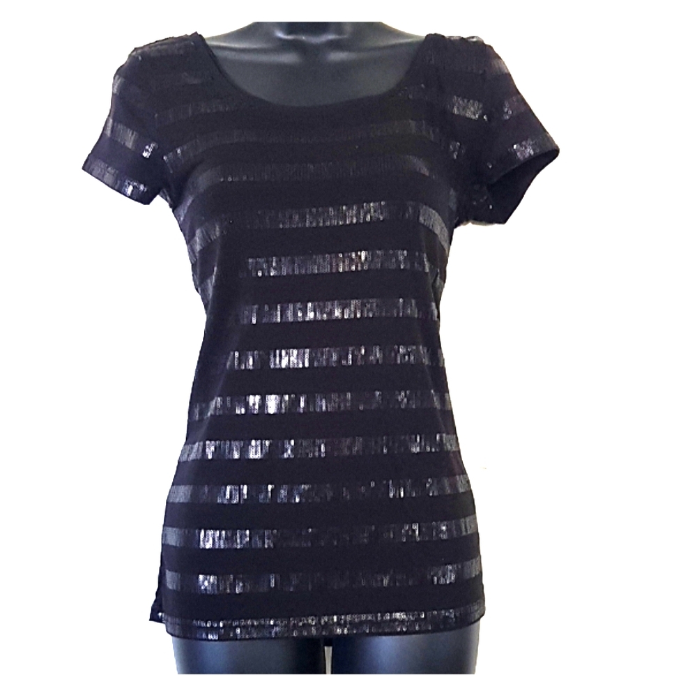 🏷4/$17🏷MIRA 8 BLACK BLOUSE SIZE M